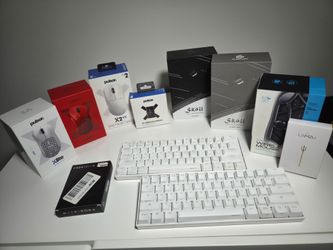 Gaming mice, keyboard, sleeve, Aio cooler