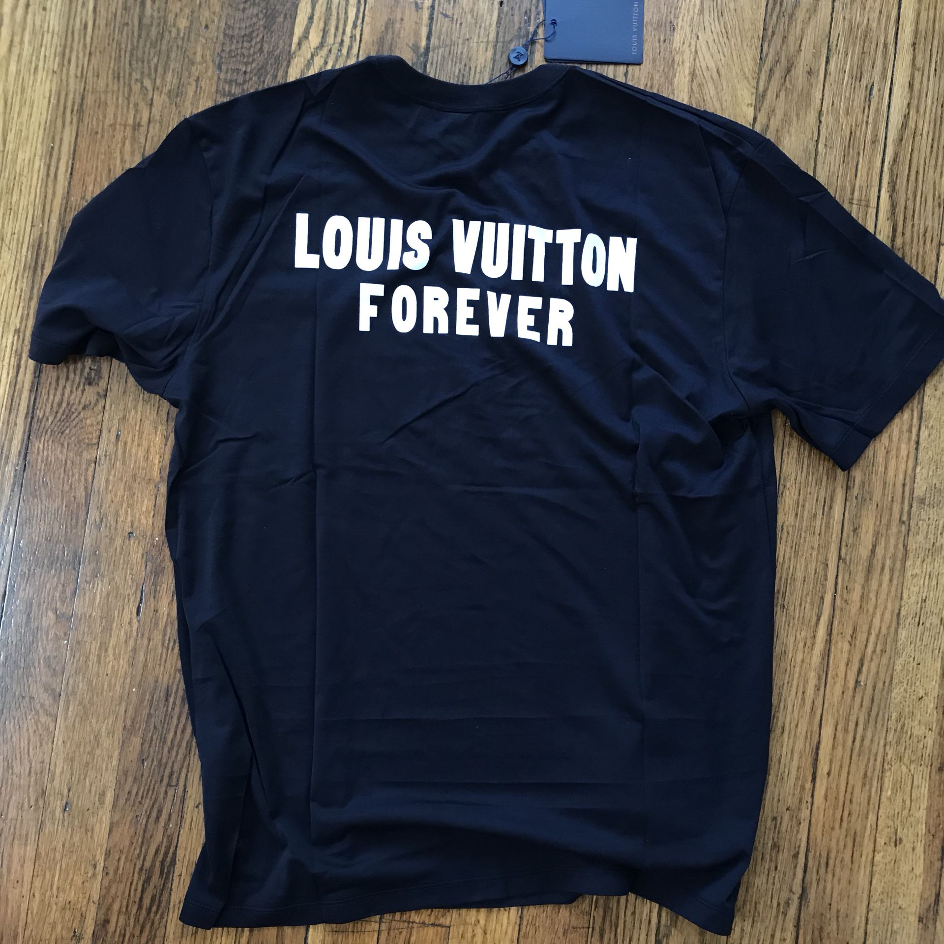 Louis Vuitton White Jersey Upside Down Logo Print T-Shirt L Louis Vuitton