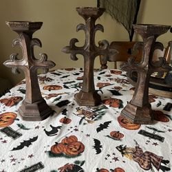 3-Vintage Candle Holders