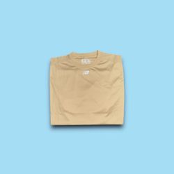 New Balance sport center logo light weight shirt beige mens XL