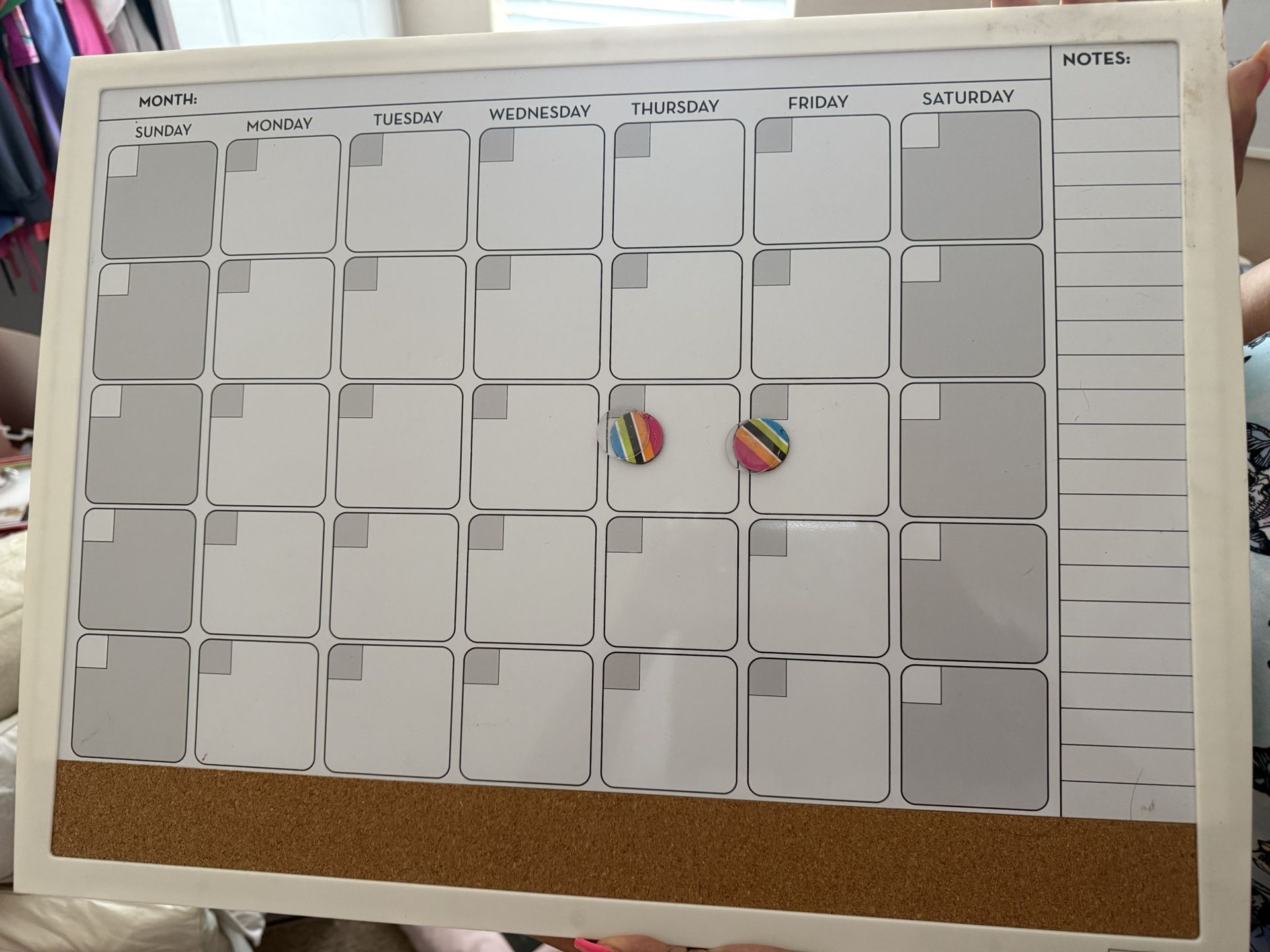 Dry Eraser Calendar