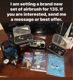 Airbrush Kit with Compressor and Accessories