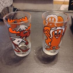 Vintage glass cups