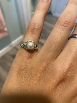 Pearl Ring 925 Silver Vedic