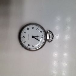 Vintage Bullseye Westclox Pocket Watch