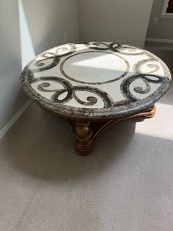 Marble coffee table