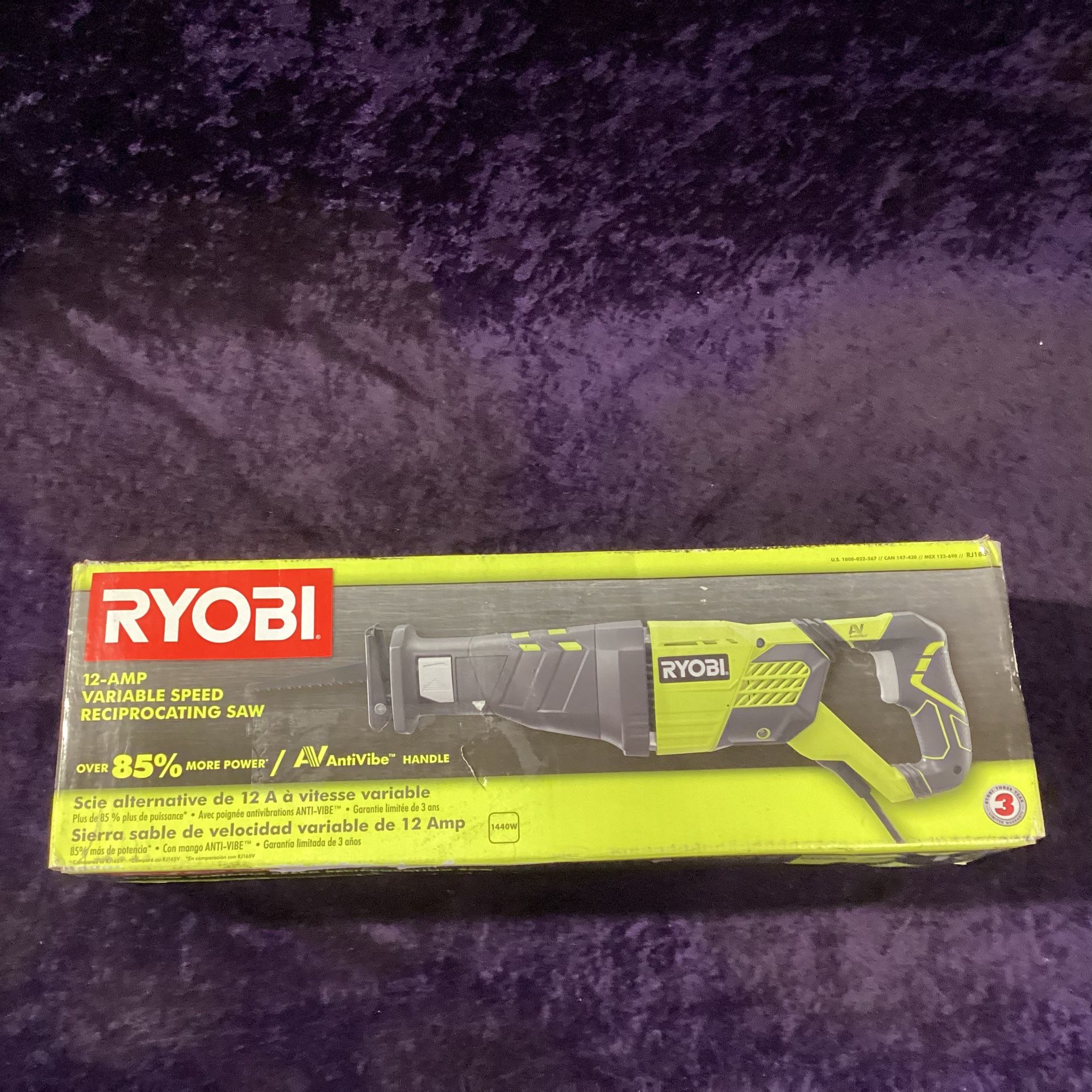 🧰🛠RYOBI 12 Amp Corded Reciprocating Saw NEW!-$50!🛠🧰