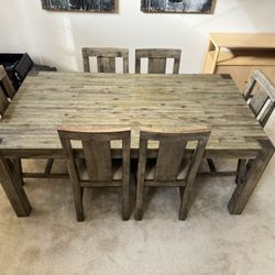 Dining Room Table/Six Chairs