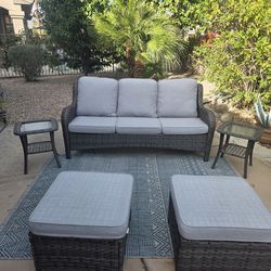 Patio sofa set