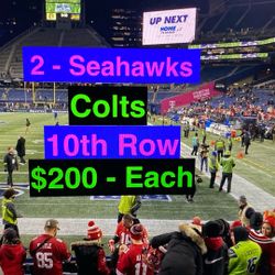 Seahawks Colts Tickets