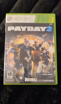 PayDay 2 Xbox 360 Case and Manual Inserts Only No Disc No Game