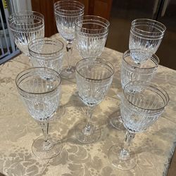 Waterford Crystal Marquis Hanover Gold Wine & Water Stemware
