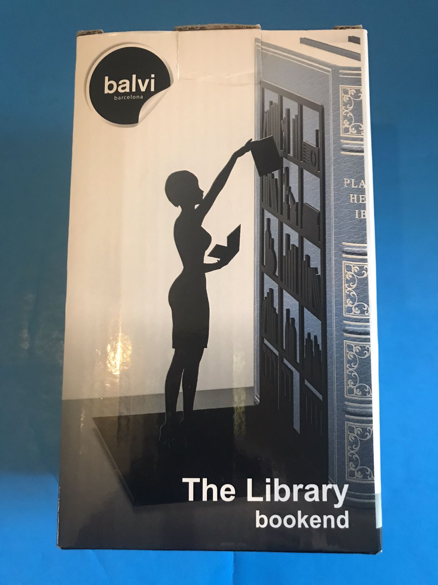 Brand New Librarian Silhouette Bookend - Bookcase-Shaped Book Stopper, Sculpture