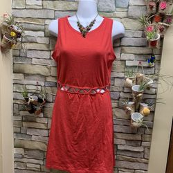 Red Sleeveless Dress
