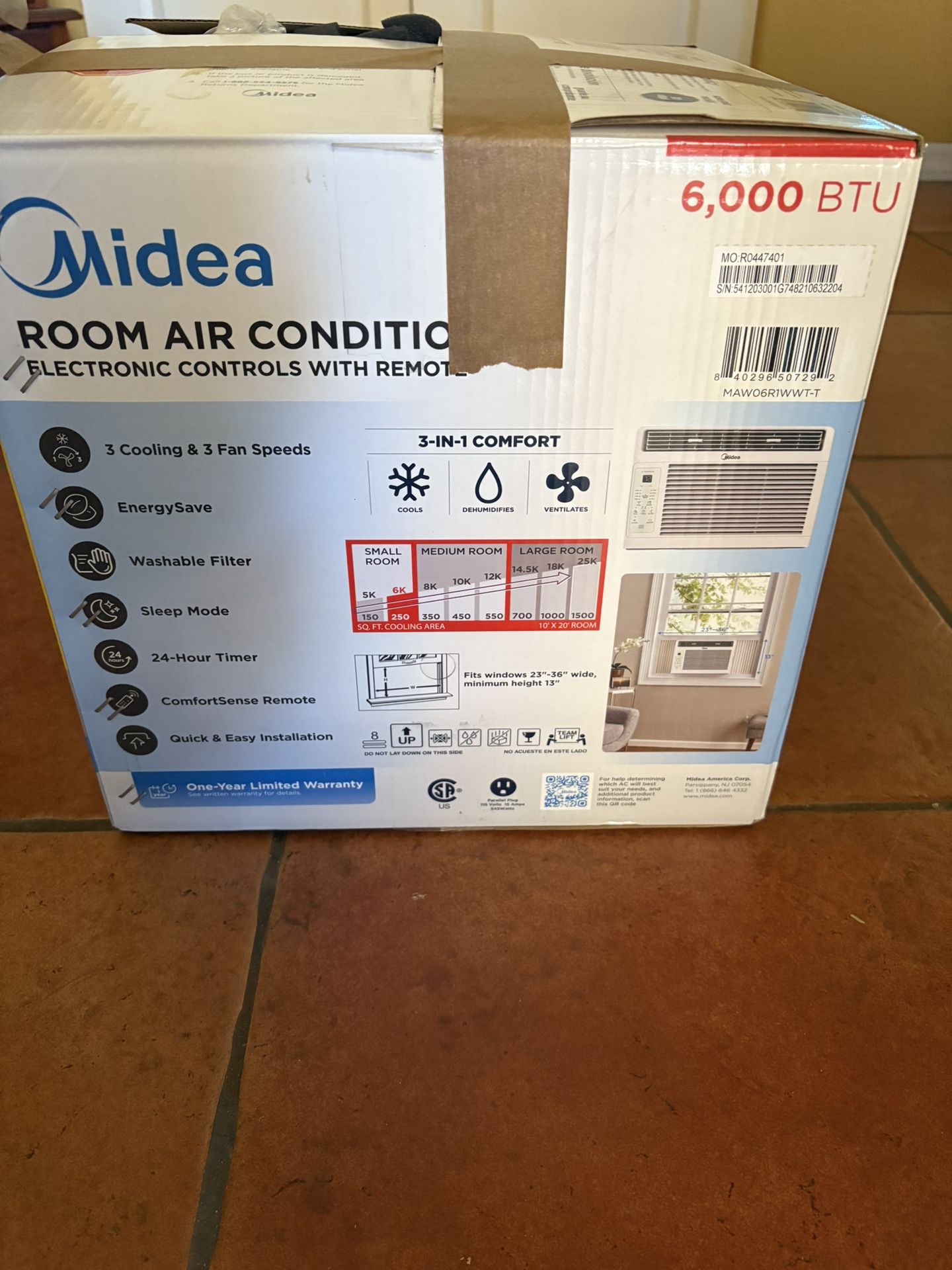 Midea Air conditioner 6000BTU Unit