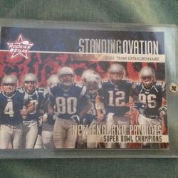 2001  Standing  Ovation  Patriot Team Intro Together Card In Plastic Case Numbered