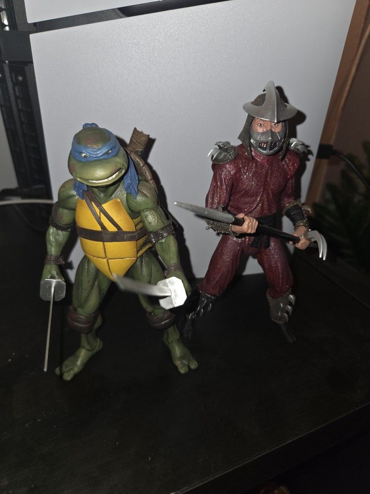 Neca Tmnt Ninja Turtles Movie Leo And Shredder