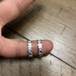 Color Heart Hoop Earrings 