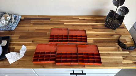 Steel organizer boxes