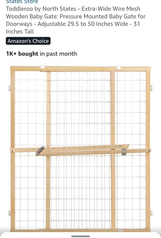 Toddlerdoo Extra Wide Baby/Pet Safety Gate