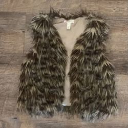 Tiff Faux Fur Vest Kids Size S