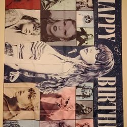 Taylor Swift Happy Birthday Banner 3 x 5 Ft NEW 
