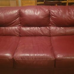Red Leather Couch