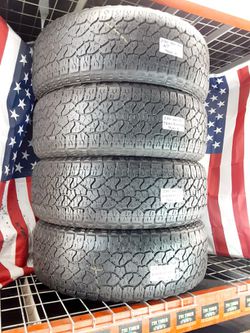 4 USED TIRES P275/60R20 GOODYEAR WRANGLER TRAILRUNNER A/T 275/60R20  MATCHING SET 275 60 20 for Sale in Fort Lauderdale, FL - OfferUp