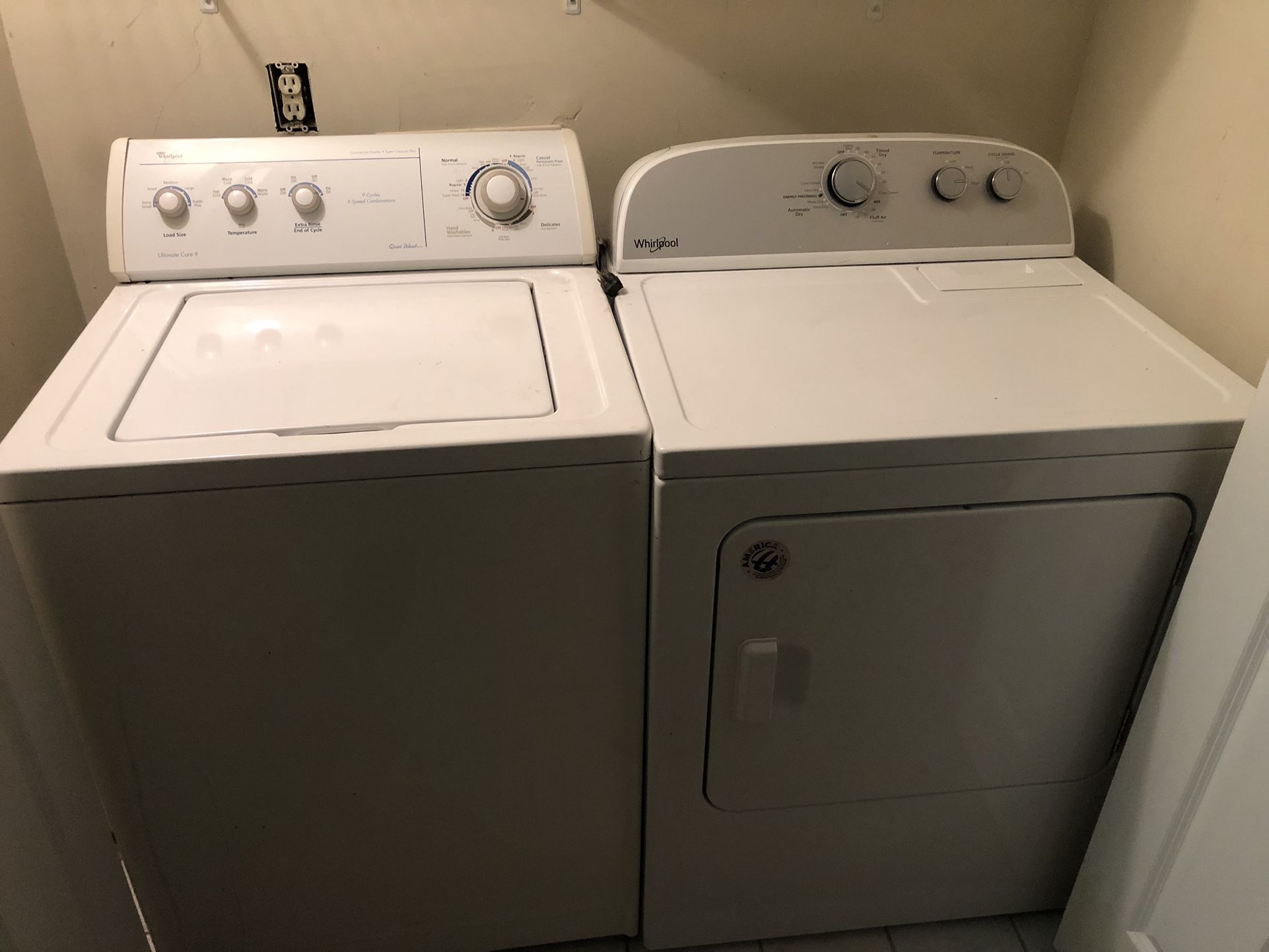 Washer and Dryer