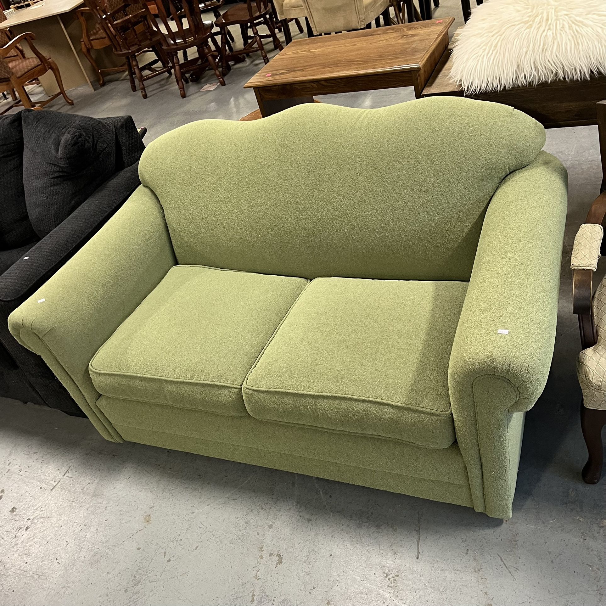 Green Loveseat Couch (in Store)