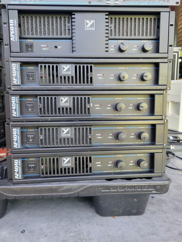 Yorkville AP6040 & AP4040 Pro Power Amplifier Multiple Available Priced Individually