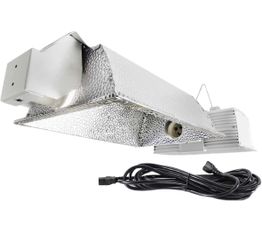 iPower 630W Double Lamp Ceramic Metal Halide CDM Hydroponic Grow Light System Kits, Aluminum Hood, 120~240V Ballast, NOT Include CMH Bulb