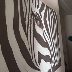 Huge Zebra Painting 