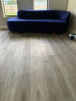 Royal blue vintage sofa