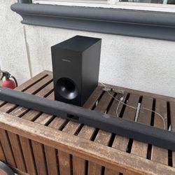 Samsung Subwoofer And Soundbar For Free