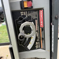 Used Craftsman 10” Table Saw 