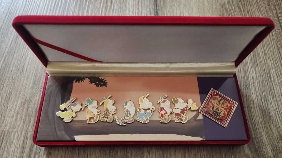 Seven Dwarf Pins along with Snow White 