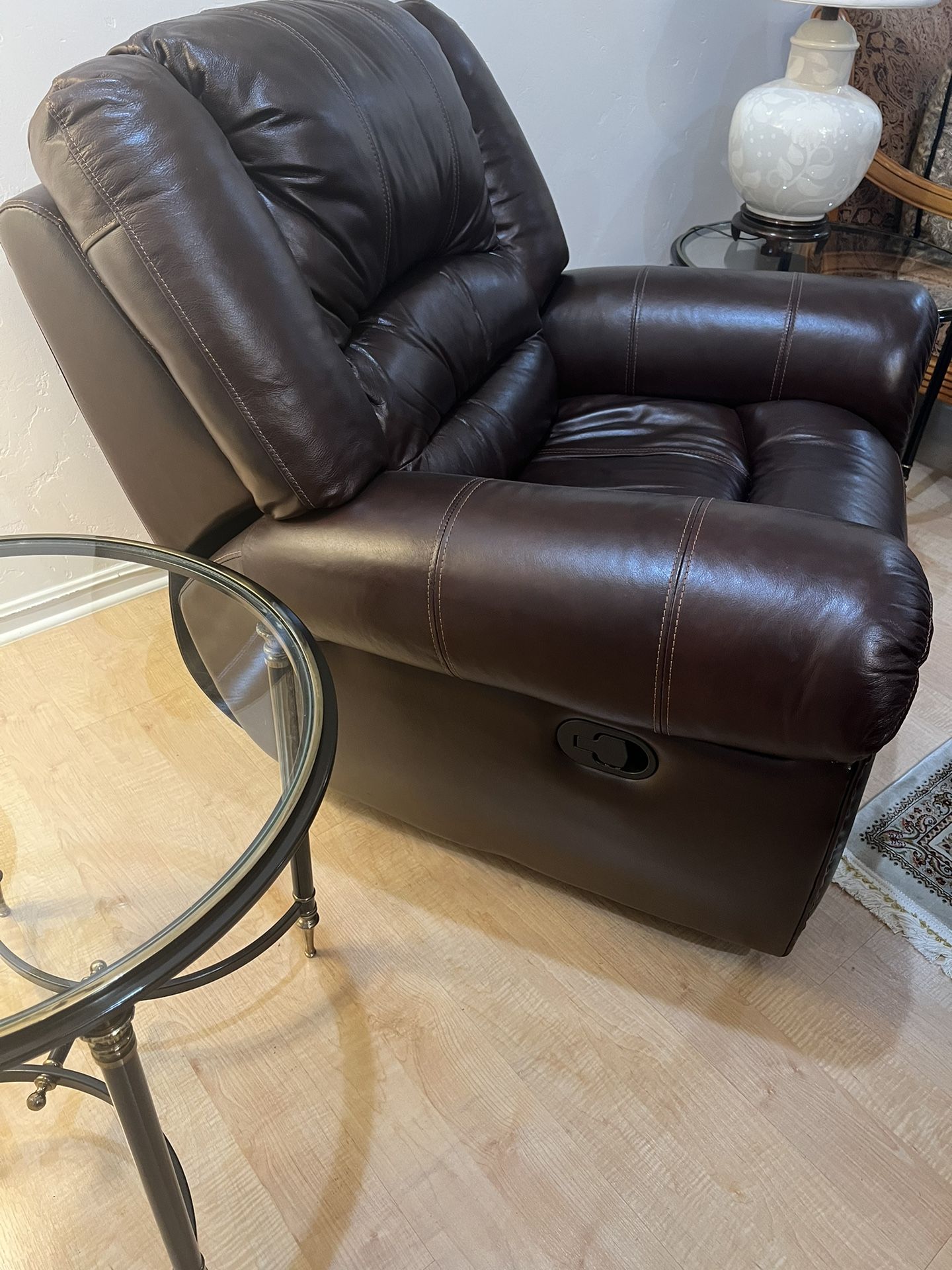 Carl Chocolate Leather Power Lift Recliner With Power Headrest
