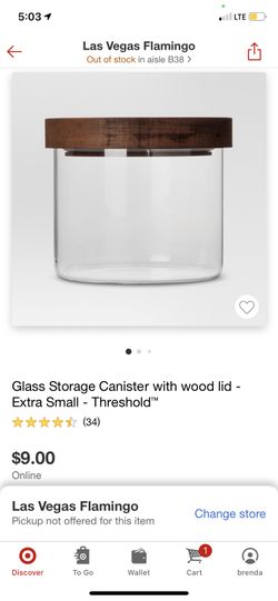 Glass canister
