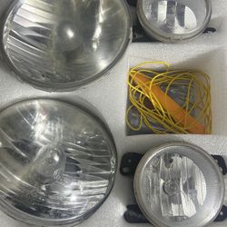 Jeep Wrangler Stock Headlights/Fog Lights