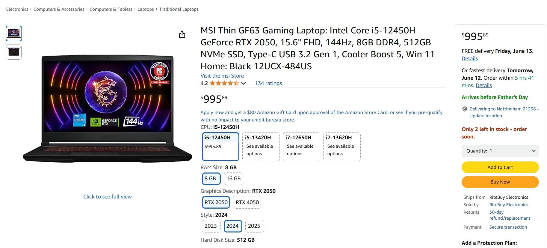 MSI Gaming Laptop