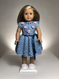 Blue Dress For American Girl Doll - NEW