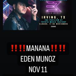 Eden Munoz Tickets Boletos