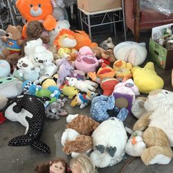 Plush Teddy Bear Bunny Vintage Stuffed Animals TY Beanie Baby 