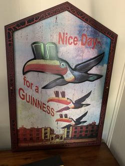 Guinness rustic wood posterRARE PIECE.CLASSIC.