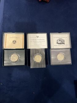US Commemorative half dollar Uncirculated mint (3 different Pieces)