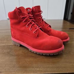Timberland® Men's 50th ANNIVERSARY EDITION PREMIUM 6" Red Boots Size 6M