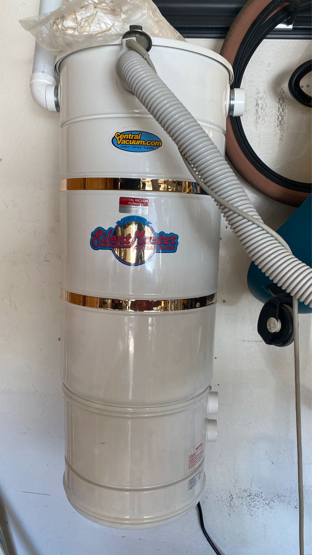 Silent Master Central House Vacuum with WallyFlex mount for Sale in