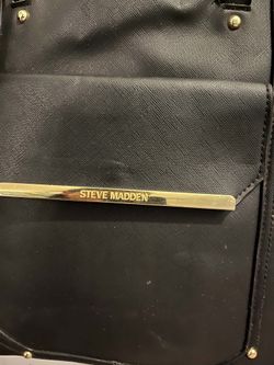 Steve Madden Black Saffiano Handbag