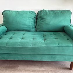 Green Velvet couch